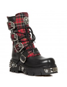 M.391T-S1 ITALI NEGRO TELA ESCOCESA ROJO REACTOR NEGRO TOBER 2