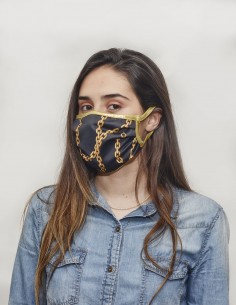 Urban Face Mask Black Chains