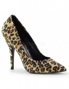 Preciosos zapatos tacón alto en estampado leopardo desde talla 35 a 48