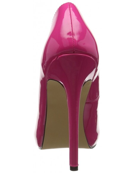 Preciosos zapatos de charol brillante diseño Peep-Toe en talla 35 a 46